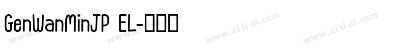 GenWanMinJP EL字体转换